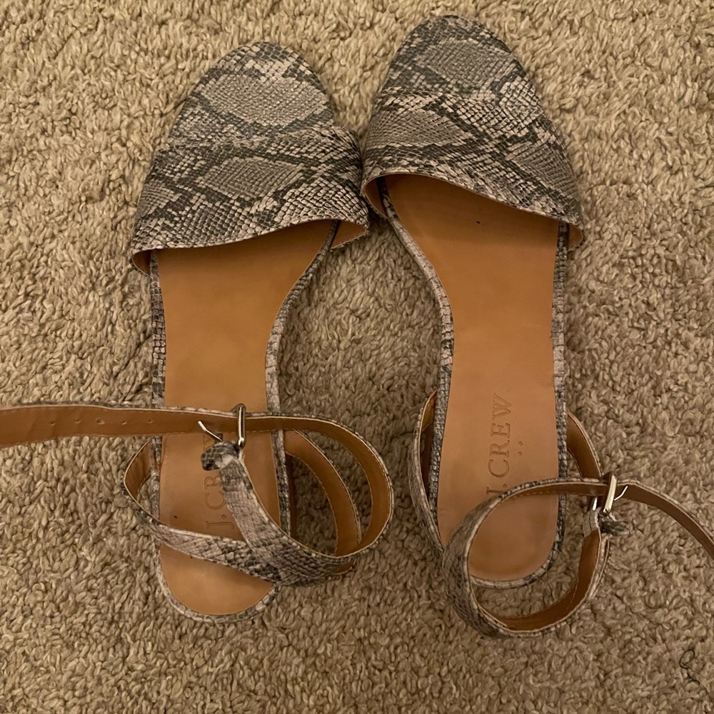 Snakeskin Wedges Size 8